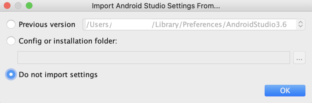 android studio import