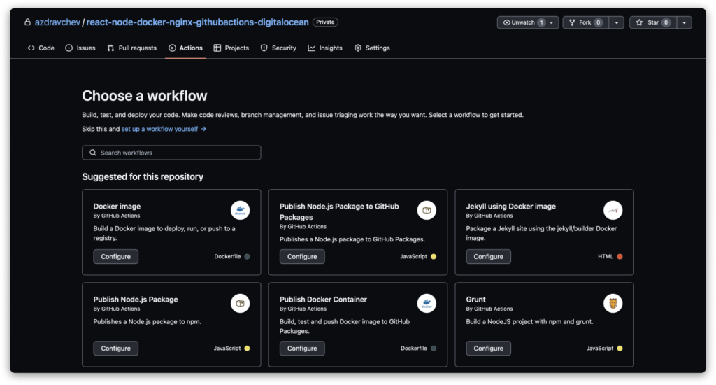 CICD (Create Github Action)